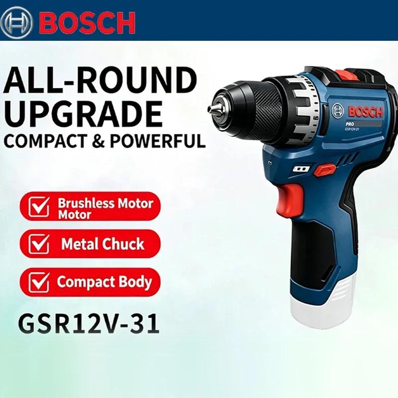 Power Tools Professional - ボッシュ GSR 12V-31 ブラシレス電動ドリル 高トルク デュアルスピード
