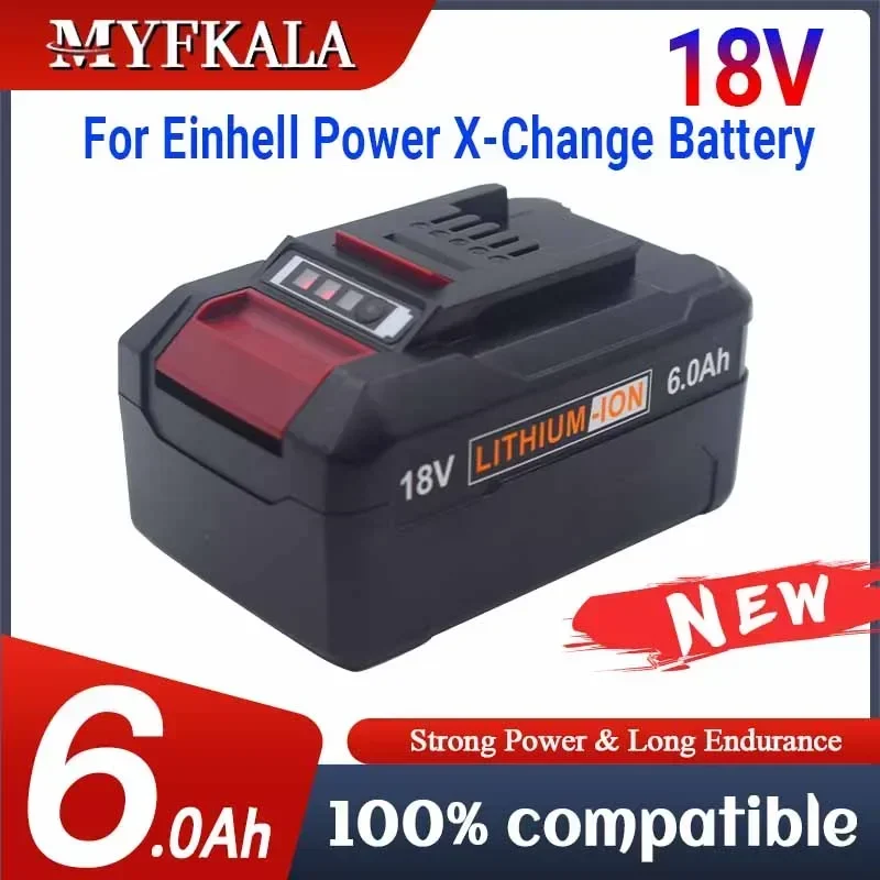 Power Xchange Tools - 6000mAh 交換用バッテリー EIN18C2 リチウムイオンバッテリー EINHELL 18V