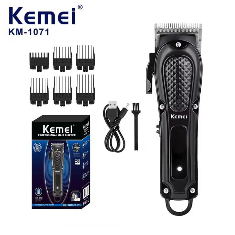 Power Xchange Tools - Kemei-男性用電動バリカン,コードレスおよび充電式バリカン,ひげトリマー,強力なトリミング,KM-1071