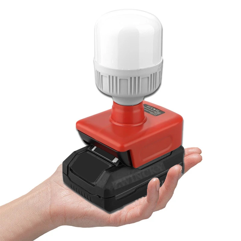 Power Xchange Tools - ポータブルツールライト、Einhell Power X-Changeシリーズ18VコードレスE27電球LEDライトに適しており、屋内および屋外作業用ライトです。